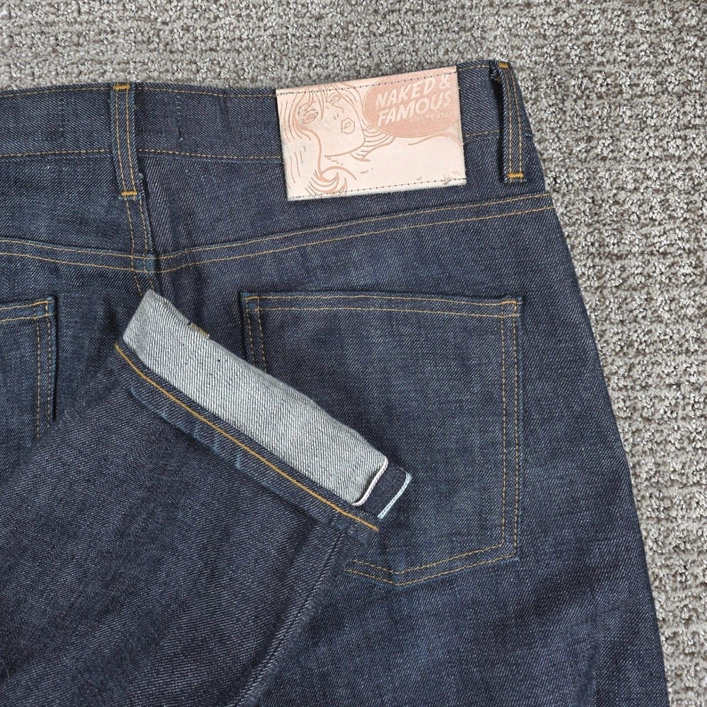 Naked & Famous Denim Dark Indigo Skinny Jeans